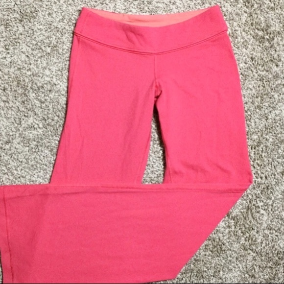 pink yoga pants flare